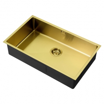 The 1810 Company Zenuno15 700U 1.0 Bowl Undermount Kitchen Sink - Gold Brass