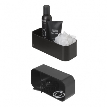 Tiger 2-Store Wall Tray/Shower Basket 250mm - Black