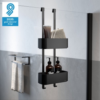 Tiger 2-Store Hanging Shower Caddy 250mm - Black