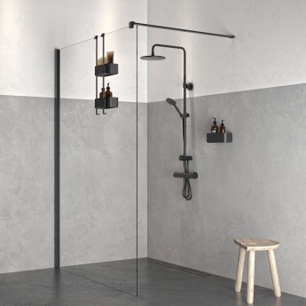Tiger 2-Store Hanging Shower Caddy 250mm - Black