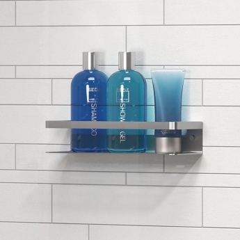 Tiger Caddy Shower Basket/Towel Rail - Brushed Stainless Steel