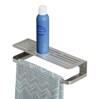 Tiger Caddy Shower Basket/Towel Rail - Brushed Stainless Steel