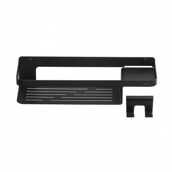 Tiger Caddy Shower Basket with Towel Hook 320mm - Black