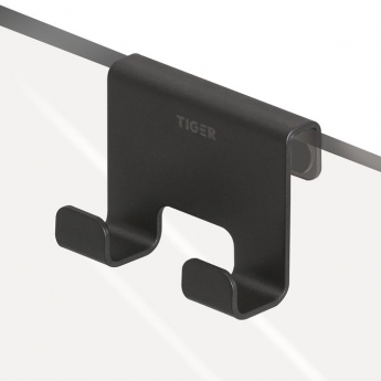 Tiger Caddy Shower Enclosure Towel Hook - Black | Product Image