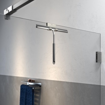 Tiger Caddy Shower Enclosure Towel Hook - Brushed Stainless Steel | Product Image