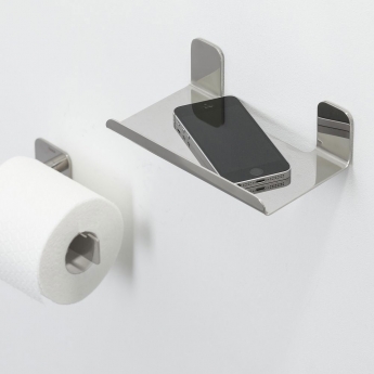 Tiger Colar Bathroom Shelf 180mm - Polished Stainless Steel