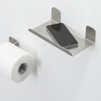 Tiger Colar Bathroom Shelf 180mm - Brushed Stainless Steel