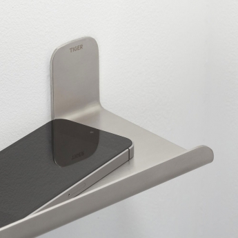 Tiger Colar Bathroom Shelf 180mm - Brushed Stainless Steel