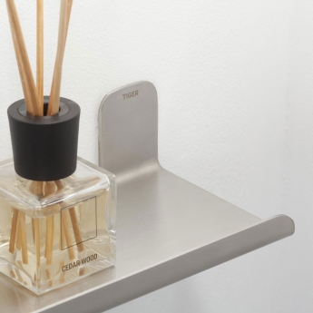 Tiger Colar Bathroom Shelf 300mm - Brushed Stainless Steel