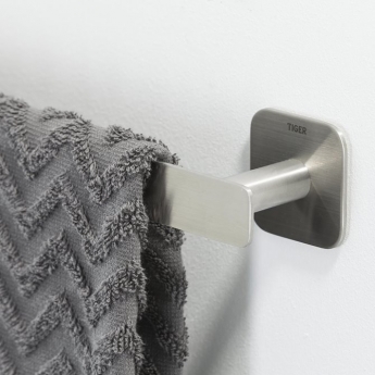 Tiger Colar Towel Rail 600mm - Brushed Stainless Steel | Product Image