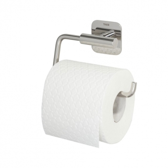 Tiger Colar Toilet Roll Holder without Flap - Polished Stainless Steel