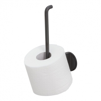 Tiger Tune Spare Toilet Roll Holder - Brushed Metal Black/Black