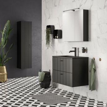 Tiger Tune Round Soap Dispenser - Brushed Brass/Black