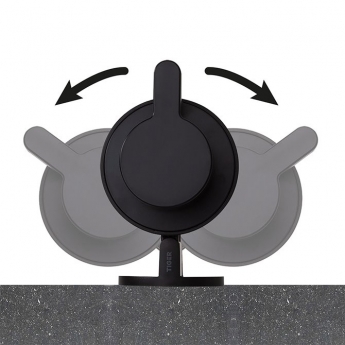 Tiger Tune Round Soap Dispenser - Brushed Brass/Black