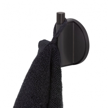 Tiger Tune Towel Hook - Brushed Metal Black/Black