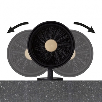 Tiger Tune Toilet Brush and Holder - Brushed Brass/Black