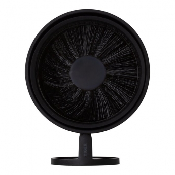 Tiger Tune Toilet Brush and Holder - Brushed Metal Black/Black