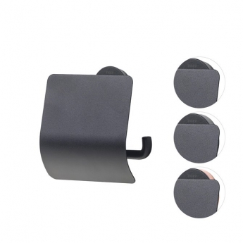 Tiger Urban Toilet Roll Holder with Cover - Black