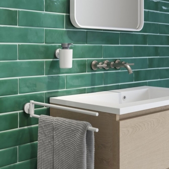 Tiger Urban Round Soap Dispenser - White