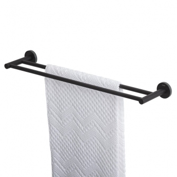 Tiger Urban Towel Rail Double - Black