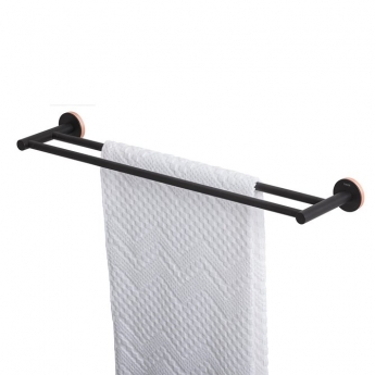Tiger Urban Towel Rail Double - Black