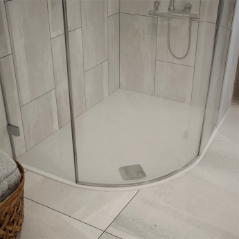 TrayMate TM25 Elementary Anti-Slip Offset Quadrant Shower Tray