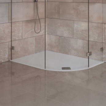 TrayMate TM25 Elementary Anti-Slip Offset Quadrant Shower Tray