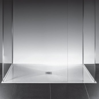 TrayMate TM25 Symmetry Rectangular Shower Tray with Waste 900mm x 760mm - White