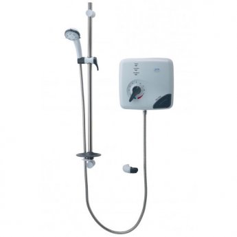 Triton Safeguard Pumped Care Electric Shower 9.5 kW - White/Chrome | Product Image