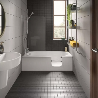 Trojan Cascade Rectangular Single Ended Easy Access Bath with Bath Panels 1700mm x 700mm - Right Handed | Product Image