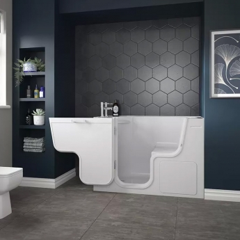 Trojan Serenity Rectangular Single Ended Bath with Bath Panels 1300mm x 750mm - Left Handed | Product Image