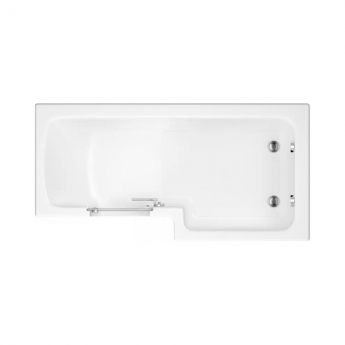 Trojan Solarna L-Shaped Easy Access Bath with Bath Panels and Screen 1700mm x 700mm/850mm - Left Handed | Product Image