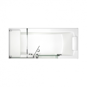 Trojan Style Rectangular Single Ended Easy Access Bath with Screen, Bath Panels and Seat 1700mm x 750mm - Left Handed | Product Image