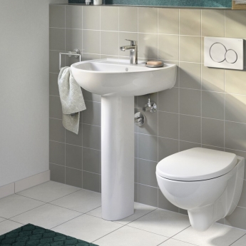 Twyford Alcona Basin & Full Pedestal 550mm Wide 1 Tap Hole