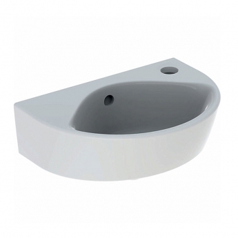 Twyford Alcona Handrinse Wall Hung Basin 360mm Wide Right Handed - 1 Tap Hole