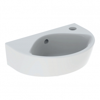 Twyford Alcona Handrinse Wall Hung Basin 360mm Wide  Right Handed - 1 Tap Hole