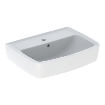 Twyford Alcona Handrinse Basin & Square Full Pedestal 500mm Wide 1 Tap Hole | Product Image
