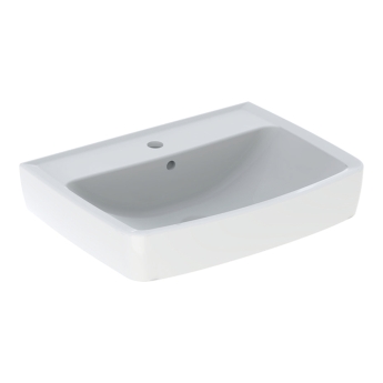 Twyford Alcona Square Wall Hung Basin 550mm Wide - 1 Tap Hole | Product Image