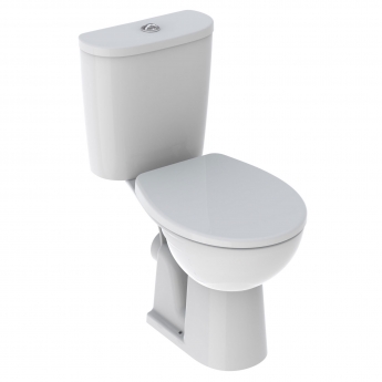 Twyford Alcona Rimless Close Coupled Pan with Push Button Cistern - Excluding Seat