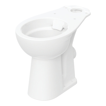 Twyford Alcona Rimless Close Coupled Raised Height Toilet Push Button Cistern - Soft Close Seat | Product Image