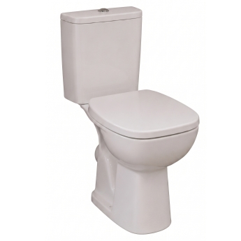 Twyford Alcona Rimless Close Coupled Square Toilet Push Button Cistern - Standard Seat | Product Image