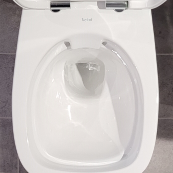 Twyford Alcona Rimless Wall Hung Toilet - Soft Close Seat | Product Image