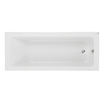 Twyford Aspect Single Ended Rectangular Bath 1700mm x 700mm with Legs - 0 Tap Hole (Low Volume) | Product Image