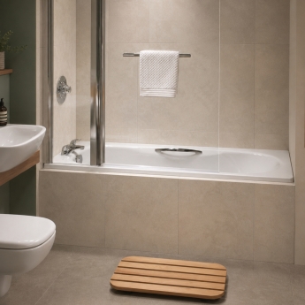 Twyford Celtic Low Volume Anti-Slip Steel Bath with Twin Grips 1700mm x 700mm 2TH | Product Image
