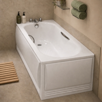 Twyford Celtic Low Volume Anti-Slip Steel Bath with Twin Grips 1700mm x 700mm 2TH | Product Image