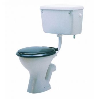 Twyford Classic Low Level P Trap Pan with Side Inlet Lever Cistern - Excluding Seat