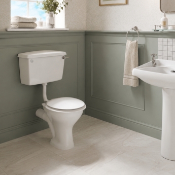 Twyford Classic Low Level HO Pan with Side Inlet Lever Cistern - Excluding Seat | Product Image