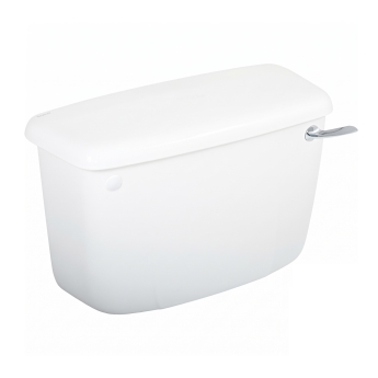 Twyford Classic 6 L Single Flush Lever Cistern with Bottom Inlet- White | Product Image