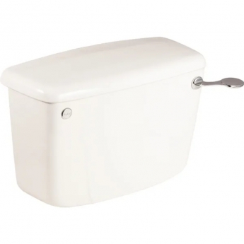 Twyford Classic 6 L Single Flush Lever Cistern with Bottom Inlet- White