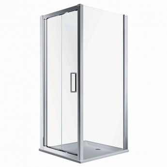 Twyford Geo Bi-Fold Shower Door - 6mm Glass